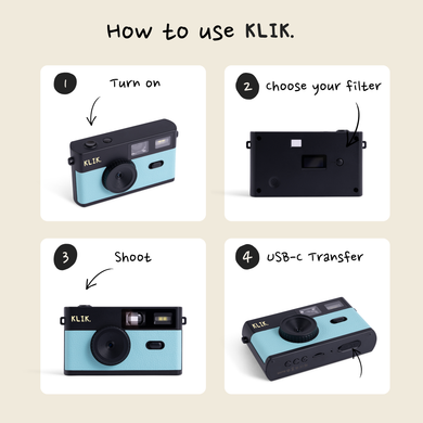 Only Picture Click Camera KLIK™️ Screen-Free Camera